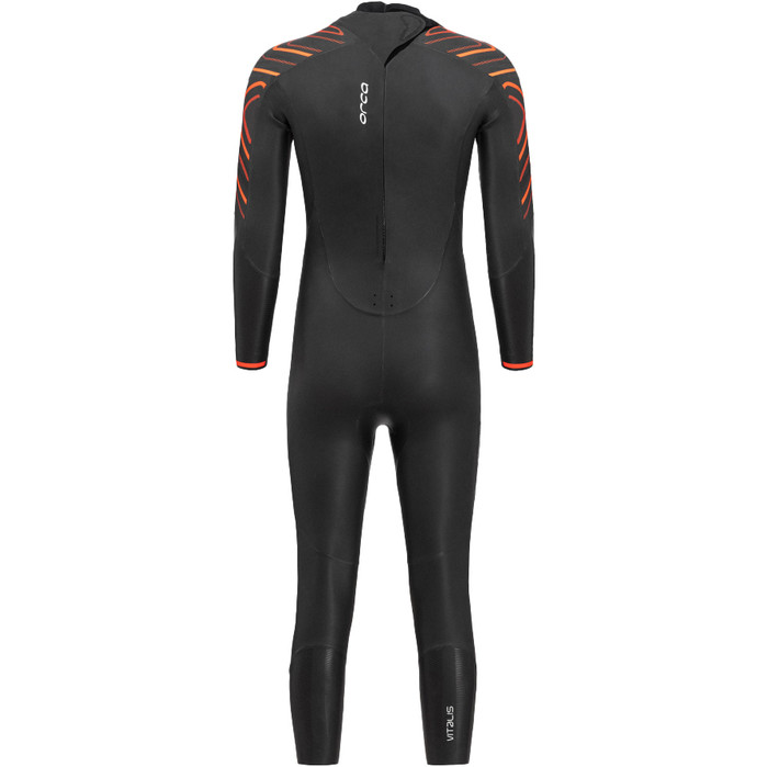 2024 Orca Mnner Vitalis Thermal Rckenreiverschluss Open Water Swim Neoprenanzug NN2U - Black